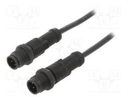 Cable: for sensors/automation; PIN: 4; M12-M12; D code-Ethernet