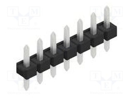 Connector: pin strips; pin header; male; PIN: 7; 2.54mm; THT; 1x7