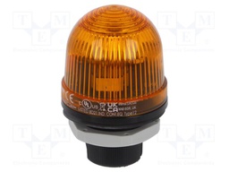 Signaller: lighting; flashing light; orange; 24VDC; IP65; Ø57x85mm