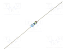 Resistor: thin film; THT; 3.9MΩ; 600mW; ±5%; Ø2.5x6.5mm; 50ppm/°C