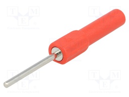 Test probe; 19A; red; Overall len: 58.5mm; Ø: 2mm; Socket size: 4mm