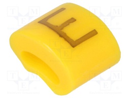 Markers for cables and wires; Label symbol: E; 1.1÷2.5mm; H: 3mm