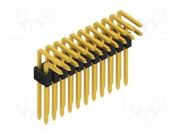 Connector: pin strips; pin header; male; PIN: 22; 1.27mm; THT; 2x11