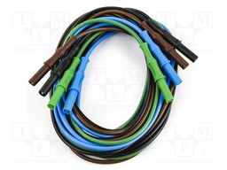 Test leads; Urated: 1kV; Inom: 36A; Len: 2m; brown,black,blue,green