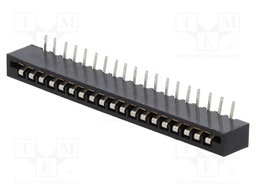 Connector: FFC (FPC); angled 90°; PIN: 19; NON-ZIF; THT; tinned