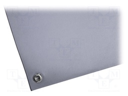 Bench mat; ESD; L: 1.2m; W: 0.6m; Thk: 2.4mm; EN 61340-5-1; grey