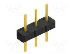 Connector: pin strips; pin header; male; PIN: 3; 2.54mm; THT; 1x3