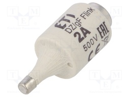 Fuse: fuse; quick blow; 2A; 500VAC; 500VDC; ceramic; DII; D