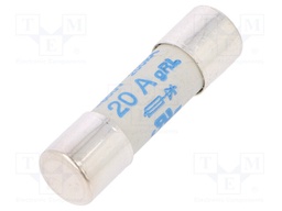 Fuse: fuse; gRL,gS; 20A; 600VAC; ceramic,cylindrical; 10,3x38mm