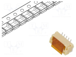 Socket; wire-board; male; GH; 1.25mm; PIN: 5; SMT; 50V; 1A; vertical