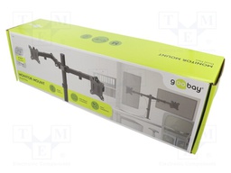 Monitor holder; 8kg; 17÷32"; Arm len: 454mm; for two monitors