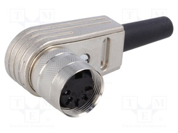 Connector: M16; female; for cable; IP40; plug; soldering; 100V; 5A