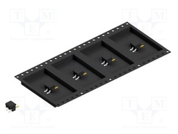 Connector: pin strips; pin header; male; PIN: 2; 2.54mm; SMT; 1x2