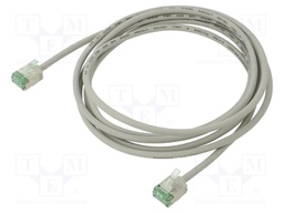 Patch cord; U/FTP; Cat 8.1; stranded; Cu; LSZH; grey; 2m; 32AWG