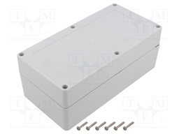 Enclosure: multipurpose; X: 100mm; Y: 200mm; Z: 75mm; ZP; ABS; IP67