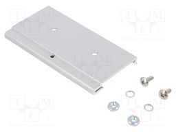 DIN rail mounting bracket; Mat: aluminium; 100mm; Rail: TS35