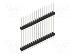 Connector: pin strips; pin header; male; PIN: 16; 2.54mm; THT; 1x16