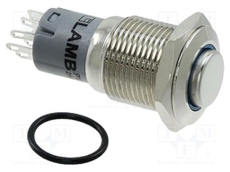 Switch: vandal resistant; Pos: 2; DPDT; 2A/48VDC; IP40; ON-(ON)