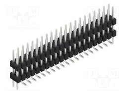 Connector: pin strips; pin header; male; PIN: 42; 2.54mm; SMT; 2x21