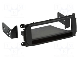 Radio frame; Chrysler,Dodge,Jeep,Plymouth; 1 DIN; black