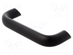 Handle; Mat: aluminium; black; H: 54mm; L: 177mm; W: 26mm