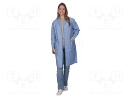 Coat; ESD,unisex; blue (bright); XXXL; 135g/m2