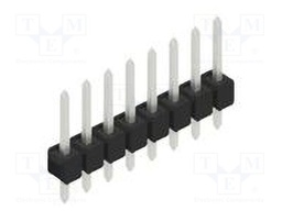 Connector: pin strips; pin header; male; PIN: 8; 2.54mm; THT; 1x8