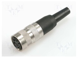 Connector: M16; female; for cable; IP40; plug; soldering; 100V; 5A