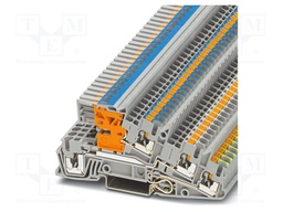 Splice terminal: rail; PA; L: 48.6mm; terminals: 5; W: 5.2mm; H: 101mm