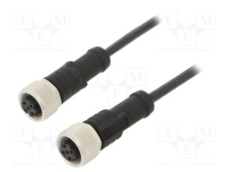 Cable: for sensors/automation; PIN: 4; M12-M12; D code-Ethernet