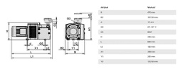Vacuum pump; 75dBA; IP55; Suction rate @50Hz: 98m3/h; EVE-TR