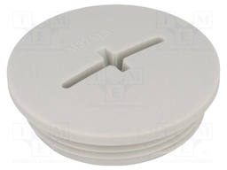 Stopper; M63; IP54; Mat: polyamide; light grey