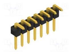 Connector: pin strips; pin header; male; PIN: 7; 2.54mm; THT; 1x7