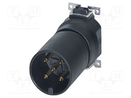 Connector: M12; contact insert; PIN: 5; 60V; straight; SMT; A code