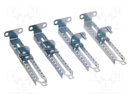 Mounting plate support; galvanised steel; 300mm; adjustable