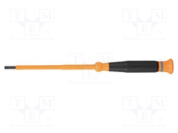 Screwdriver: insulated; precision; slot; Blade length: 101mm