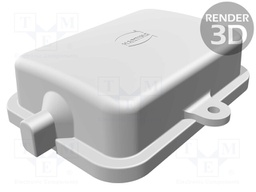 Protection cover; Han; size 6B; for latch; plastic; Pitch: 44x27mm