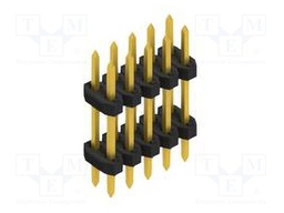 Connector: pin strips; pin header; male; PIN: 10; 2mm; THT; 2x5; 100V