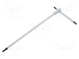 Wrench; hex key; HEX 2,5mm; Overall len: 150mm; Kind of handle: T