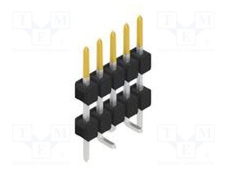 Connector: pin strips; pin header; male; PIN: 5; 2.54mm; SMT; 1x5