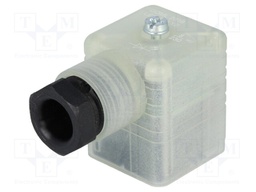 Connector: valve connector; plug; form A; 18mm; female; PIN: 3; 8A