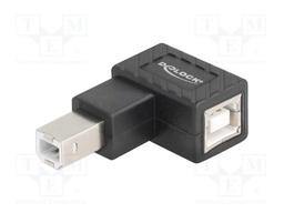 Adapter; USB 2.0; USB B socket,USB B plug 90° left/right
