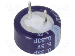 Capacitor: electrolytic; backup capacitor,supercapacitor; THT