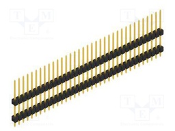Connector: pin strips; pin header; male; PIN: 35; 2.54mm; THT; 1x35