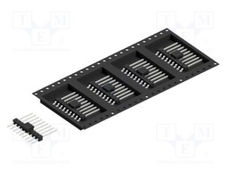 Connector: pin strips; pin header; male; PIN: 9; 2.54mm; SMT; 1x9
