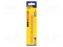 Drill bit; for metal; Ø: 6mm; L: 140mm; Working part len: 95mm