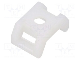 Holder; screw; polyamide; UL94V-2; natural; Tie width: 9mm; L: 22mm