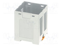 Enclosure base; grey; UL94V-0; EH 70; for DIN rail mounting