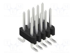 Connector: pin strips; pin header; male; PIN: 10; 1.27mm; SMT; 2x5