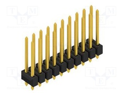 Connector: pin strips; pin header; male; PIN: 20; 2.54mm; THT; 2x10
